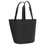 Back product shot of the Oroton Kaia Shopper Tote in Black and Coated Canvas for Women