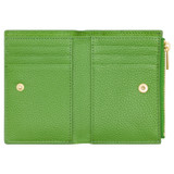 Oroton Jemima Mini 10 Credit Card Zip Wallet in Garden and Pebble Cow Leather for Women