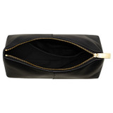 Internal product shot of the Oroton Imogen Large Beauty Case in Black and Smooth Leather for Women
