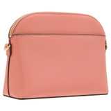 Back product shot of the Oroton Inez Slim Crossbody in Pink Clay and Shiny Soft Saffiano for Women