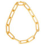 Front product shot of the Oroton Hadley Necklace in Worn Gold and  for Women