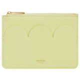 Oroton Fleur Zip Pouch in Lemon Ice and Smooth Leather for Women