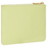 Back product shot of the Oroton Fleur Zip Pouch in Lemon Ice and Smooth Leather for Women