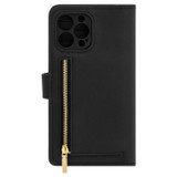 Oroton Inez 6 Credit Card Zip Case iPhone 13 Pro Max in Black and Saffiano Leather for Women