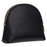 Back product shot of the Oroton Inez Pouchette in Black and Shiny Soft Saffiano for Women