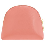 Back product shot of the Oroton Inez Pouchette in Pink Clay and Shiny Soft Saffiano for Women