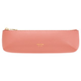 Oroton Inez Pencil Case in Pink Clay and Shiny Soft Saffiano for Women