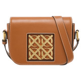 Front product shot of the Oroton Lane Crossbody in Brandy and Smooth Recycled Leather for Women