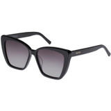 Front product shot of the Oroton Jamie Sunglasses in Black and Acetate for Women