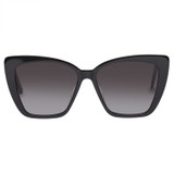 Front product shot of the Oroton Jamie Sunglasses in Black and Acetate for Women