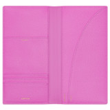 Internal product shot of the Oroton Jemima Slim Travel Wallet in Fuchsia and Pebble Cow Leather for Women