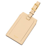 Oroton Inez Luggage Tag in Oatmeal and Split Saffiano Leather for Women