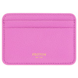 Oroton Jemima Card Sleeve in Fuchsia and Pebble Cow Leather for Women