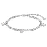 Front product shot of the Oroton Keely Bracelet in Silver/Clear and  for Women