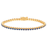 Oroton Juniper Bracelet in Gold/Navy and Brass Base With 18CT Gold Plating for Women