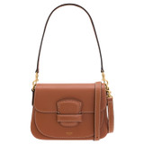 Front product shot of the Oroton Carter Small Day Bag in Brandy and Smooth leather for Women