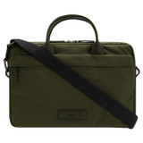 Front product shot of the Oroton Ethan Griptop in Hunter and Recycled Nylon and Recycled Leather Trim for Men