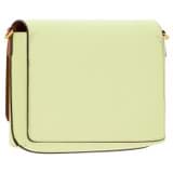 Back product shot of the Oroton Harriet Crossbody in Pear and Saffiano Leather With Smooth Leather Trim for Women