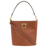 Front product shot of the Oroton Colt Bucket in Brandy and Smooth Leather for Women