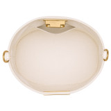 Internal product shot of the Oroton Colt Bucket in Clotted Cream and Smooth Leather for Women
