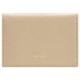 Front product shot of the Oroton Harriet 4 Credit Card Fold Wallet in Praline and Saffiano Leather for Women