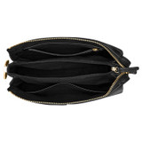 Oroton Emma Small Day Bag in Black and Pebble Leather for Women