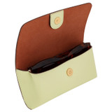Internal product shot of the Oroton Harriet Sunglasses Case in Pear and Saffiano Leather for Women