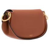 Back product shot of the Oroton Colt Small Baguette in Brandy and Smooth leather for Women