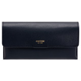 Front product shot of the Oroton Harriet Sunglasses Case in Indigo and Saffiano Leather for Women