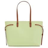 Front product shot of the Oroton Harriet Medium Tote in Pear and Saffiano Leather With Smooth Leather Trim for Women