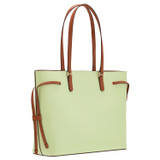 Oroton Harriet Medium Tote in Pear and Saffiano Leather With Smooth Leather Trim for Women