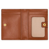 Oroton Harriet 4 Credit Card Fold Wallet in Pear and Saffiano Leather for Women