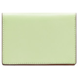 Back product shot of the Oroton Harriet 4 Credit Card Fold Wallet in Pear and Saffiano Leather for Women