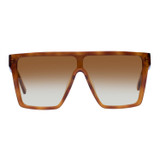 Front product shot of the Oroton Carson Sunglasses in Amber Tort and Acetate for Women