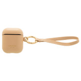 Oroton Imogen Airpod Wristlet in Creamed Honey and Smooth  Leather for Women