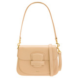 Front product shot of the Oroton Carter Small Day Bag in Creamed Honey and Smooth Leather for Women