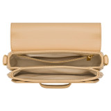 Internal product shot of the Oroton Carter Small Day Bag in Creamed Honey and Smooth Leather for Women