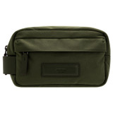 Oroton Ethan Toiletry Bag in Hunter and Recycled Nylon and Recycled Leather Trim for Men