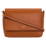 Front product shot of the Oroton Harriet Crossbody in Cognac and Saffiano Leather With Smooth Leather Trim for Women