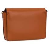 Back product shot of the Oroton Harriet Crossbody in Cognac and Saffiano Leather With Smooth Leather Trim for Women