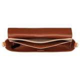 Internal product shot of the Oroton Harriet Crossbody in Praline and Saffiano Leather With Smooth Leather Trim for Women