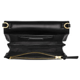 Internal product shot of the Oroton Fay Mini Chain Crossbody in Black and Nappa Leather for Women