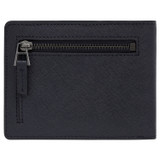 Oroton Hugo 8 Credit Card Zip Wallet in Ink and Saffiano Leather for Men
