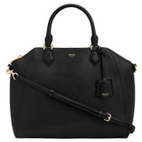 Oroton Inez Day Bag in Black and Saffiano Leather for Women