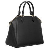 Back product shot of the Oroton Inez Day Bag in Black and Saffiano Leather for Women