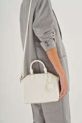 Oroton Inez Mini Day Bag in Cream and Saffiano Leather for Women