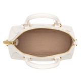 Internal product shot of the Oroton Inez Mini Day Bag in Cream and Saffiano Leather for Women