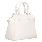 Back product shot of the Oroton Inez Mini Day Bag in Cream and Saffiano Leather for Women