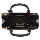 Internal product shot of the Oroton Inez Medium City Tote in Black and Shiny Soft Saffiano for Women