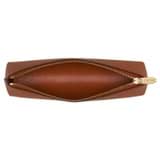 Internal product shot of the Oroton Inez Pencil Case in Cognac and  for Women